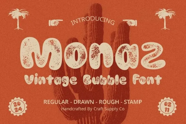 Monaz Vintage font