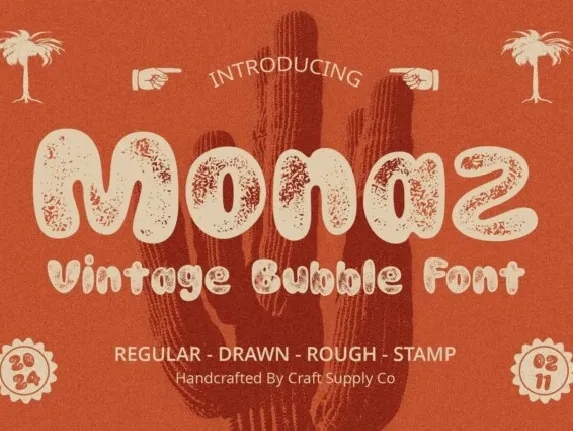 Monaz Vintage font