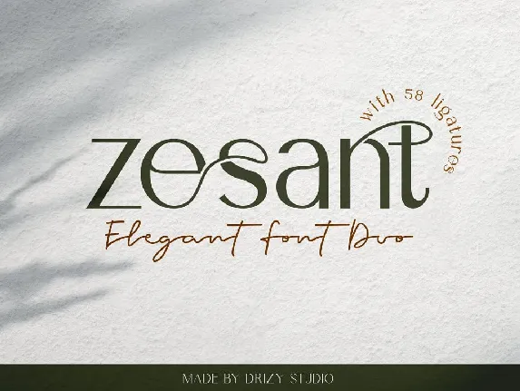 Zesant font