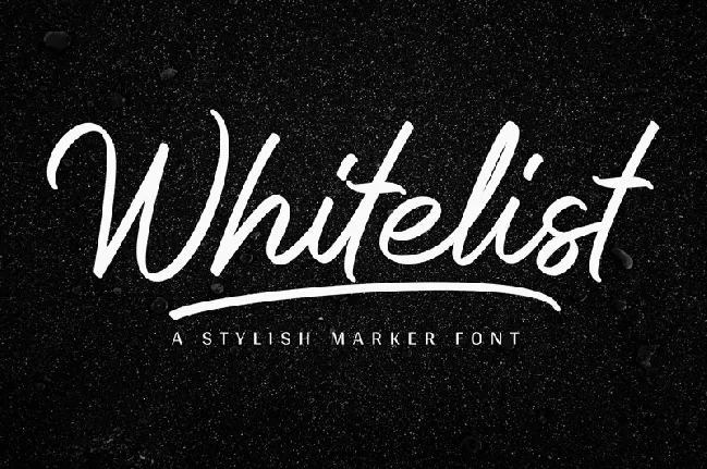 Whitelist font