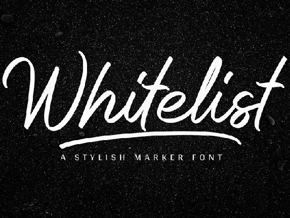 Whitelist font