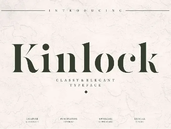 Kinlock font