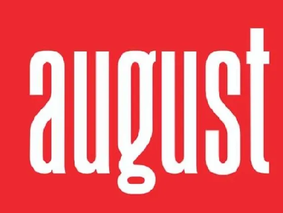 August Typeface Free font