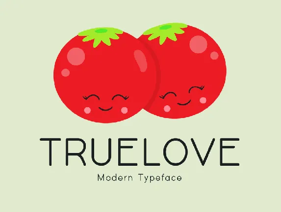 Truelove font