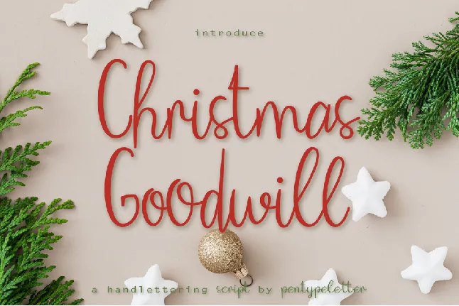 Christmas Goodwill font