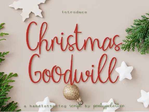 Christmas Goodwill font