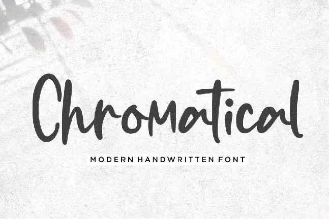 Chromatical font