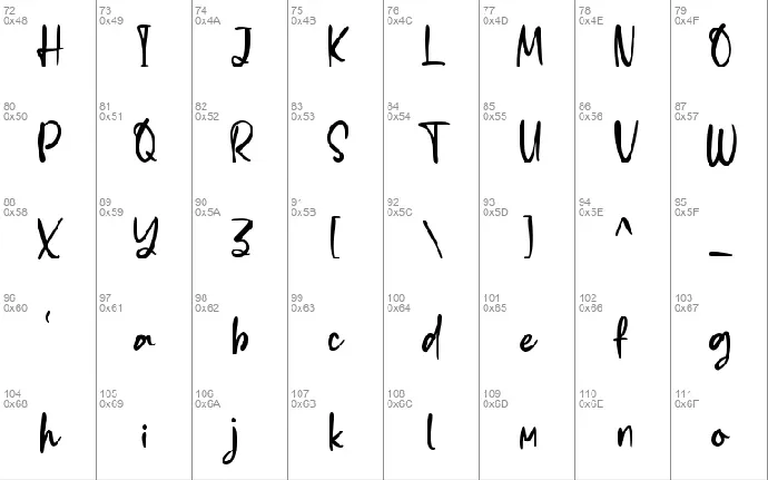 Chromatical font