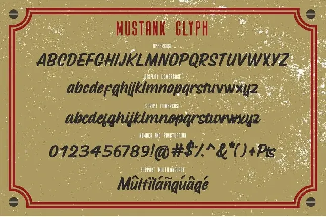 Mustank font