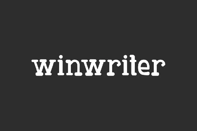 Winwriter Demo font