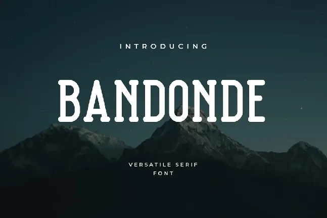 Bandonde Versatile Serif font