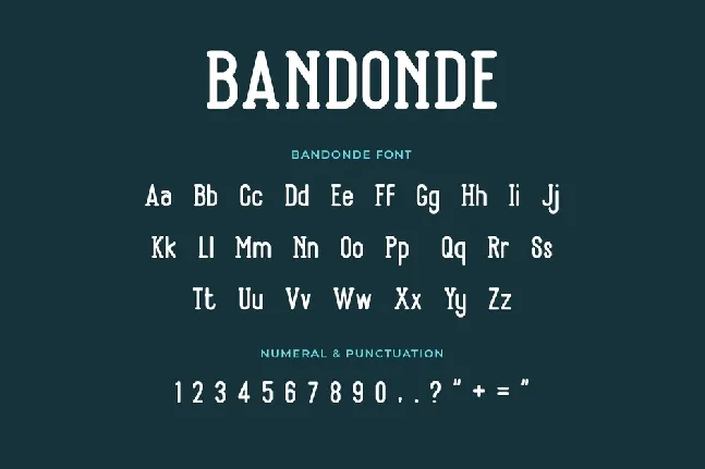 Bandonde Versatile Serif font