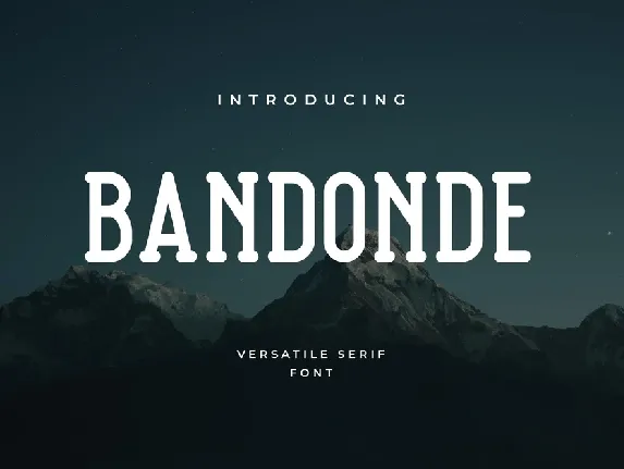 Bandonde Versatile Serif font