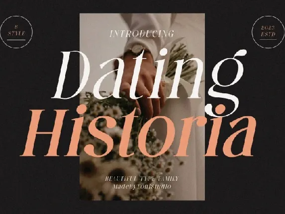 Dating Historia Family font