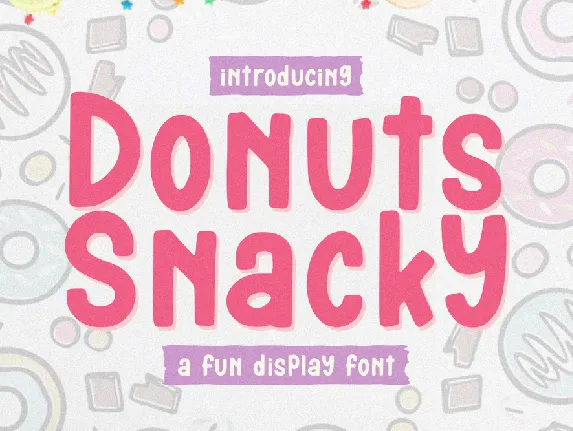 Donuts Snacky font