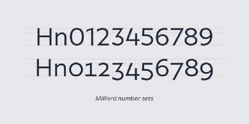 Milliard Family font