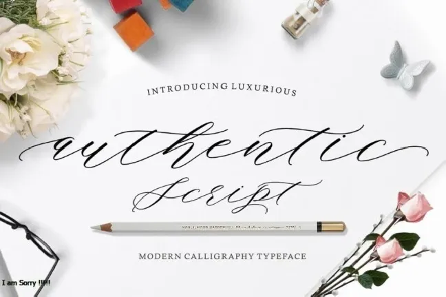 Authentic font