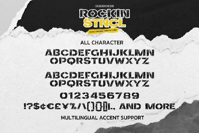 Rockin Stncl font