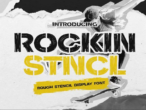 Rockin Stncl font