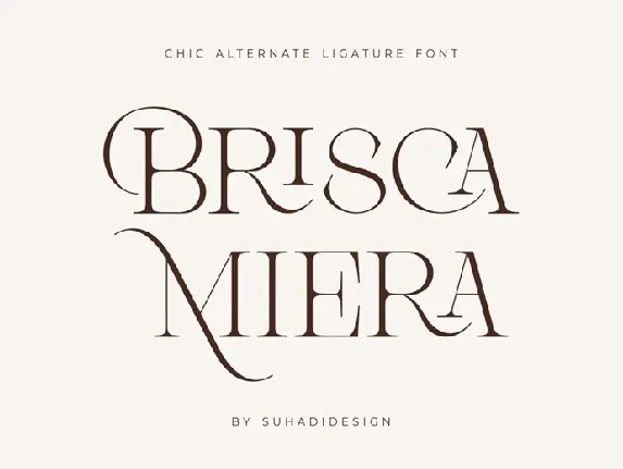 Brisca Miera font