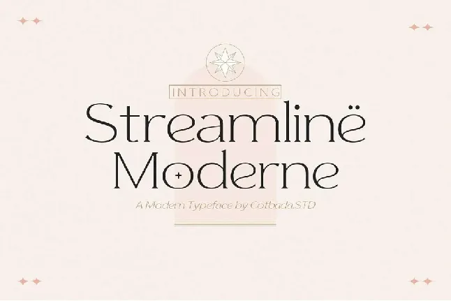 Streamline Moderne font