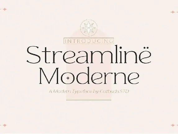 Streamline Moderne font