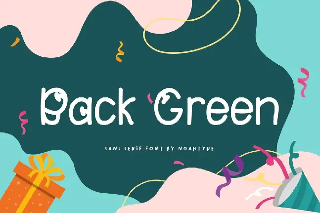 Back Green Demo font