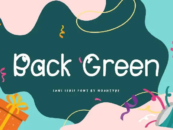 Back Green Demo font