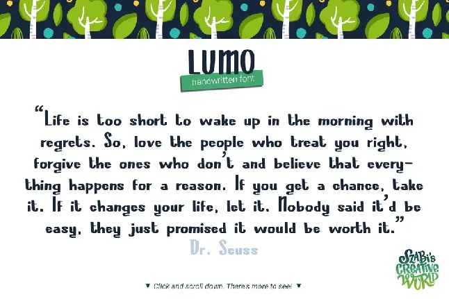 LumoSCWfree font