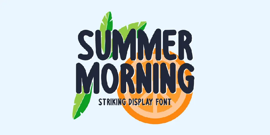 Summer Morning font