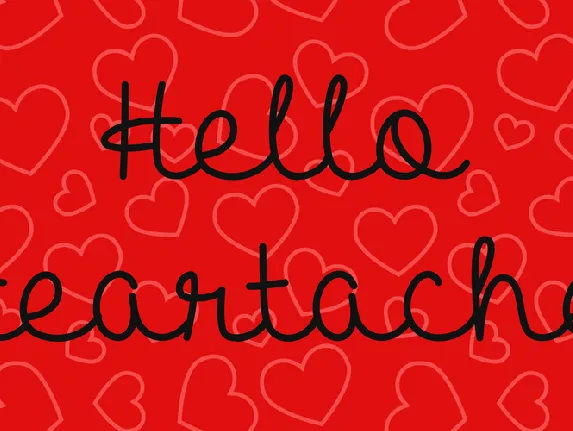 Hello Heartache font