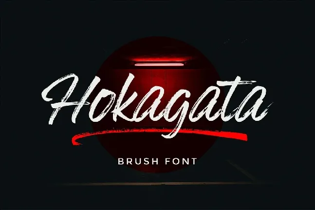 Hokagata Brush Script font