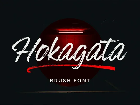 Hokagata Brush Script font