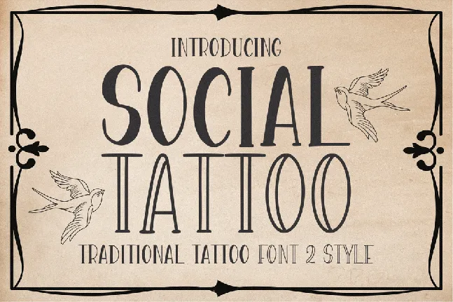 Social Tattoo font