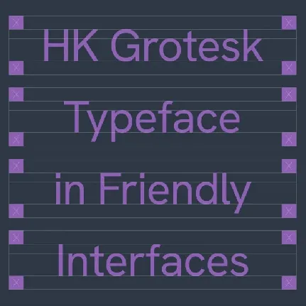 HK Grotesk font