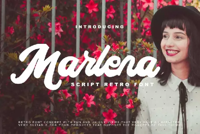 Marlena Script Retro font