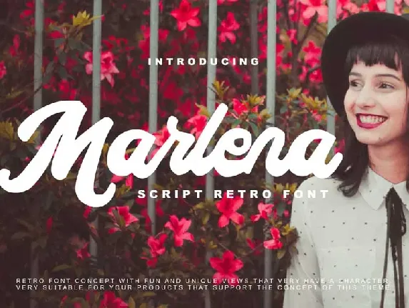 Marlena Script Retro font