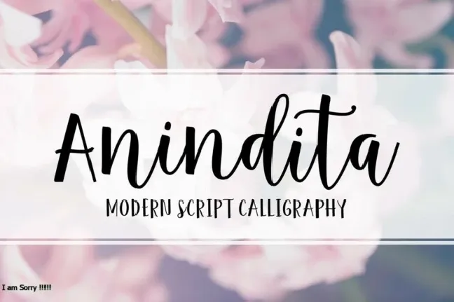 Anindita Script font