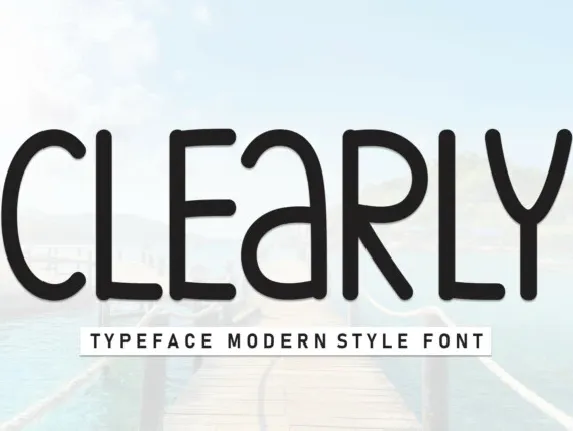 Clearly Display font