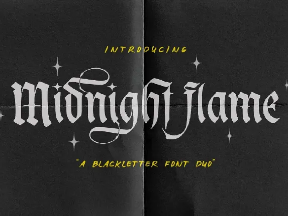 Midnight Flame font