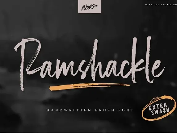 Ramshackle font