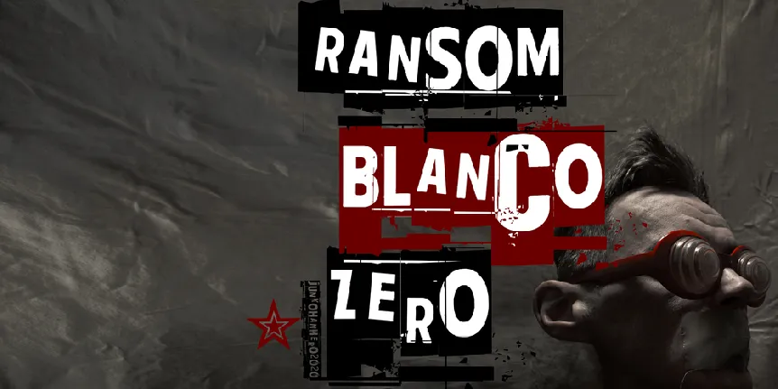 Ransom Blanco Zero font