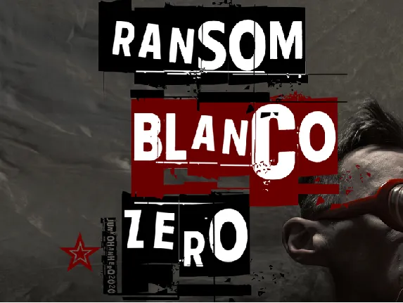 Ransom Blanco Zero font