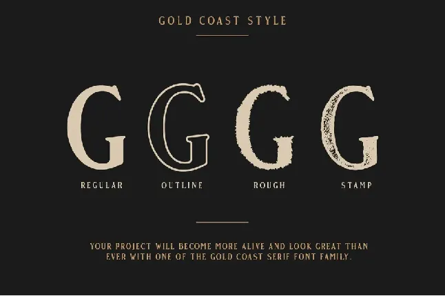 Gold Coast Free font