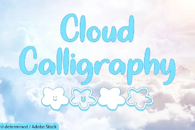 Cloud Calligraphy font