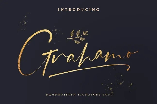 Grahamo Signature font