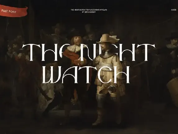 The Night Watch Display font