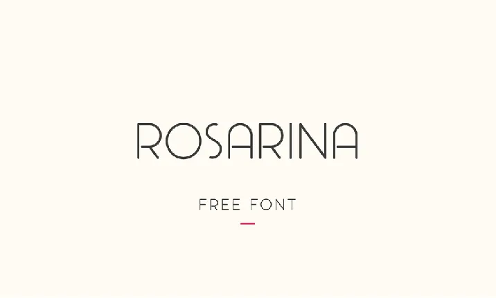 Rosarina font