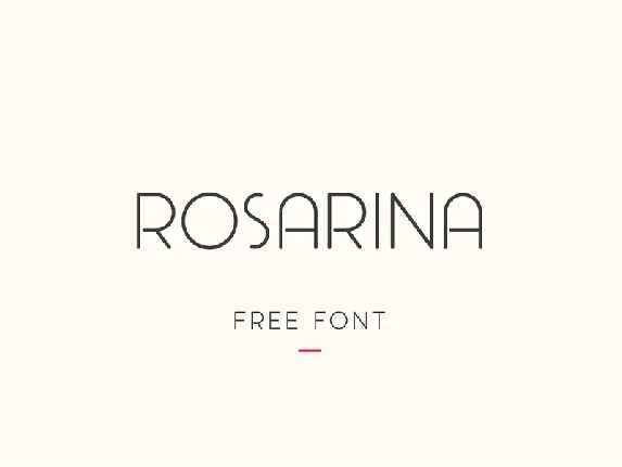 Rosarina font