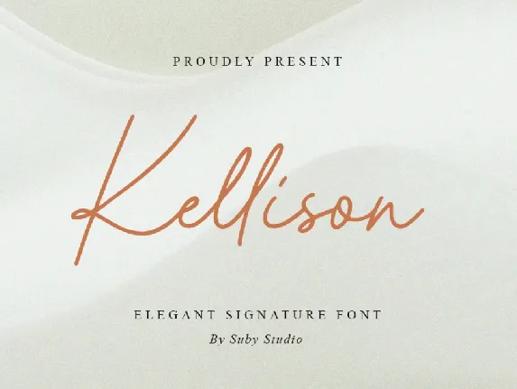 Kellison Demo font